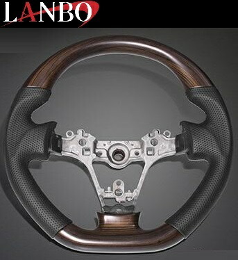 【M’s】 SUBARU サンバートラック グランドキャブ S500J S510J 前期 (H26.9-R4.1) LANBO オリジナル ガングリップ コンビ ステアリング ハンドル (ダークブラウン) ランボ 社外品 パーツ 部品 内装品 車内 インテリア カスタム スバル LSD006 LSD006-BM351