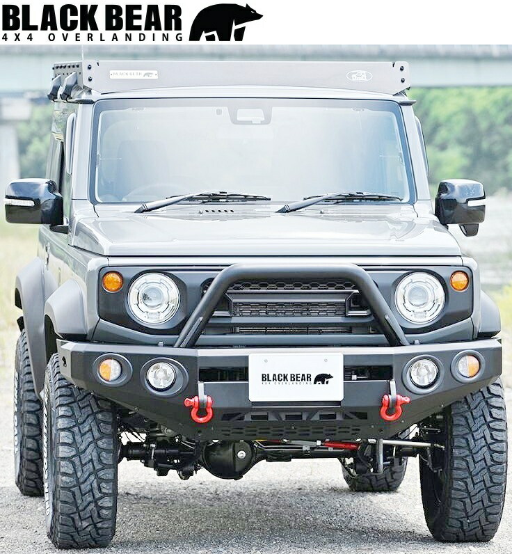 【M's】 スズキ ジムニーノマド 5ドア JB74C (2025y-) LANBO BLACK BEAR フロントアイアンバンパー 高強度スチール ランボ エアロ パーツ 部品 外装 社外品 新型 現行型 ドレスアップ エクステリア カスタム SUZUKI JIMNY SIERRA 74ノマド BP004