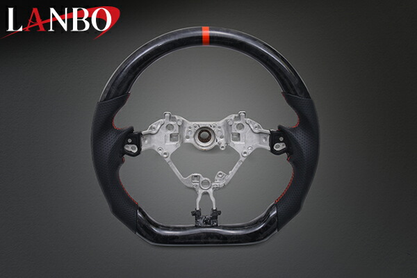 【M's】 トヨタ 130 マークX GR SPORT LANBO プレミアムスポーツ ステアリング フォージドカーボン×リアルレザー CB001C ランボ 内装品 車内 インテリア パーツ 社外 カスタム ドレスアップ TOYOTA MARK X GRMN アクセサリー ハンドル