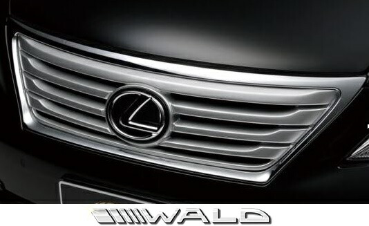 【M's】レクサス LS460 LS460L LS600h LS600hL 前期用 (H18.9-H21.9) WALD フロント インナーグリル (中期ルック) FRP製 未塗装 LEXUS ヴァルド バルド USF40 USF41 UVF45 UVF46 ラジエーターグリル ラジエターグリル フロントグリル グリル 40LS エアロ パーツ 部品 外装