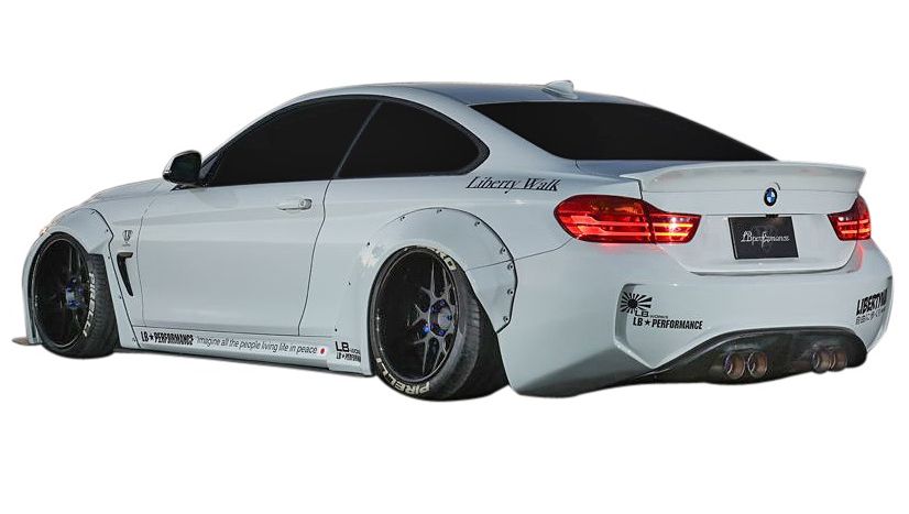 【M's】BMW 4 シリーズ (F32) LB☆WORKS エアロ リアバンパー & ディフューザー セット // リヤ R スポイラー/デフューザー/ LB☆PERFORMANCE BMW 4series Body kit FRP リバティウォーク|エムズパーツshop 店