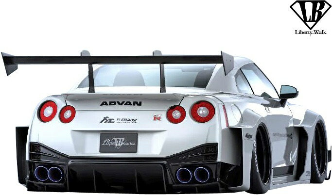 R35GTR中期型リアディフューザー GT-R 【M's】日産 R35 (中期/後期) AIMGAIN GT type2 リア