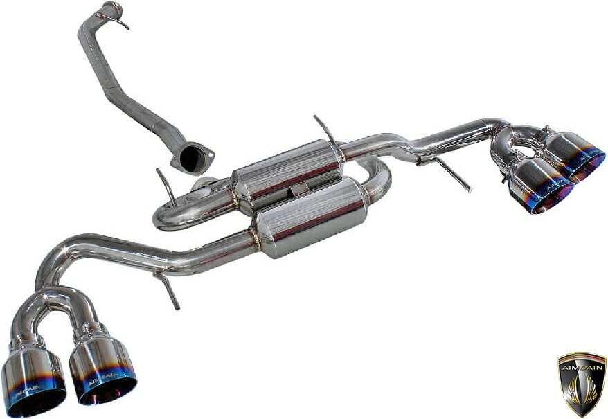 【M's】日産 R35 GT-R (中期/後期) AIMGAIN GT type2 GTループマフラー (メイン80Φ-60Φ/テールエンド125Φ）／／タイプ2 GTR FRP エイムゲイン エキゾースト マフラー カスタム ニッサン NISSAN G-TR