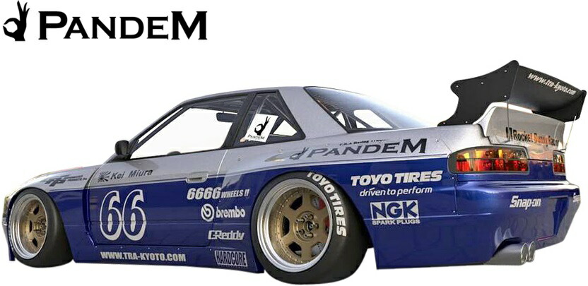 【M's】日産 S13 シルビア (1988y-1993y) PANDEM リアバンパー//パンデム エアロ カスタム リヤバンパー ニッサン NISSAN SILVIA S13シルビア 13シルビア ロケバニ ロケットバニー|エムズパーツshop 店
