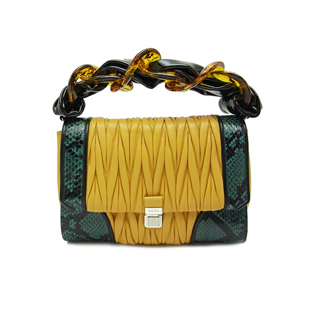 MIUMIU ヴィテロダイノトートバック バンドリエール2WAY 5BA249 ミュウミュウ ヴィッテロダイノ ソフト 2WAYハンドバッグ ブルー