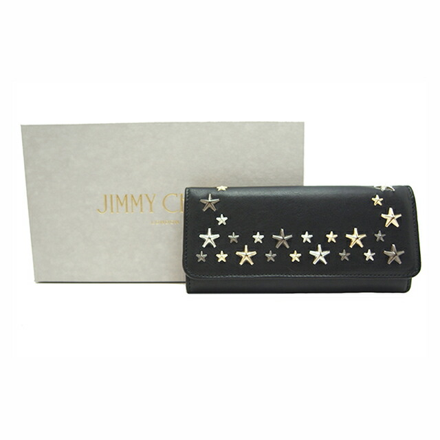 楽天市場】ジミーチュウ JIMMY CHOO 長財布 スタースタッズ ブラックx