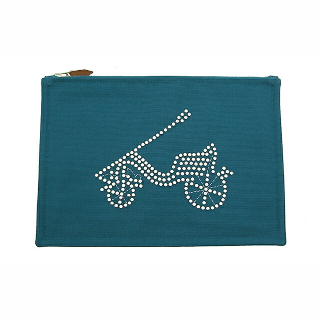 エルメス（HERMES） ポーチ キャンバス 小さな公爵用車 【中古】程度S【smtb-m】
