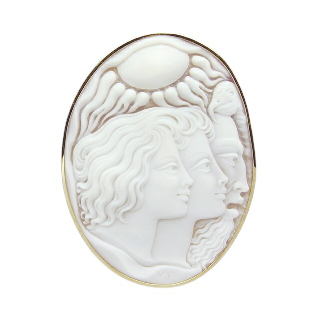 楽天市場】ジョバンニ トゥルコ 女性像 シェルカメオ ブローチ