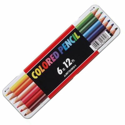 楽天市場】【メール便可】 トンボ 色鉛筆 カラーペンシル 12色 NQ