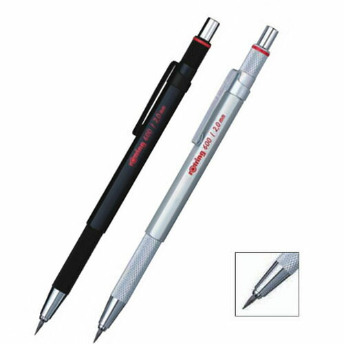 楽天市場 メール便可 ロットリング 600シリーズ 2mm芯ホルダー ドロップ式 Rotring ロットリング 芯ホルダー 2mm芯 真鍮 製図用芯ホルダー シャープペン エンオーク