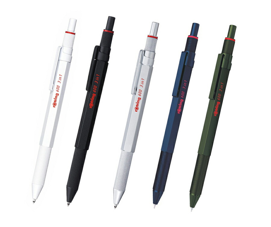 【限定色】ロットリング600 3in1 ホルベイン パーマネントホワイト 再入荷】ホルベイン×ロットリング コラボ 600 3in1