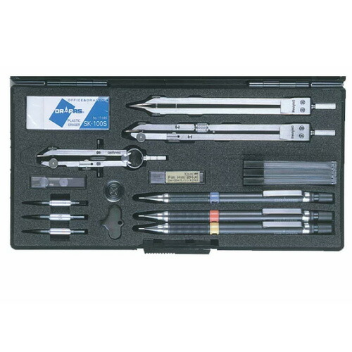 #1 製図器セット DRAPAS 楽天市場】独式製図器 独式 8本組17品DRAPAS(ドラパス