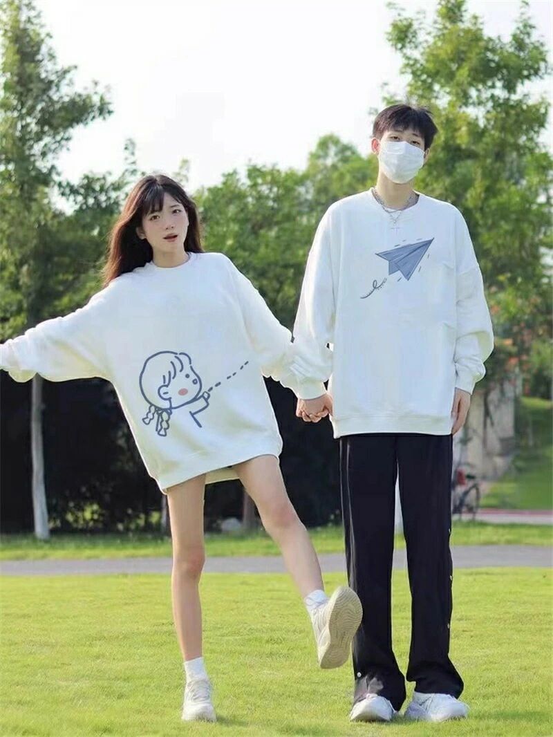 ペアルック トレーナー カップル パーカー 高級? お揃い 服 冬 レディース おしゃれ ペアルックトレーナー 大きいサイズ リンクコーデ
