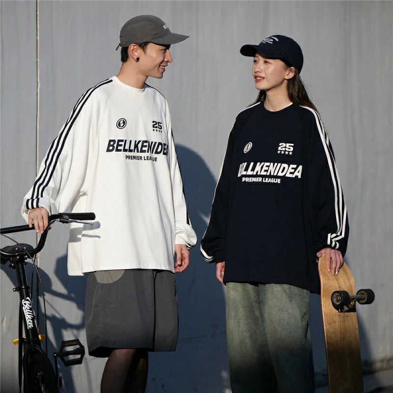 ペアルック トレーナー 綿レトロ 長袖 お揃い 服 秋 冬 レディース おしゃれ ペアルックトレーナー 大きいサイズ リンクコーデ プ
