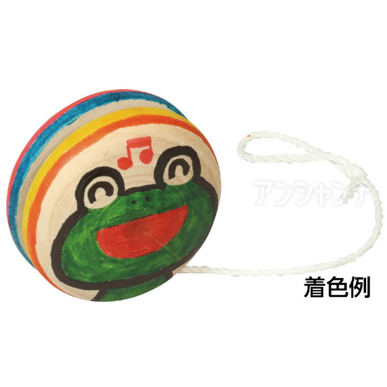 楽天市場】木製 ヨーヨー ヒモ付 1個入 / 工作キット 木製玩具