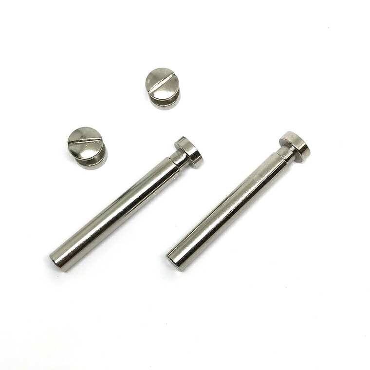 【楽天市場】フォトフレームピン シルバー 40mm×6mm（2本入） / フォトフレーム 留め具 金具 写真立て POP ポップ ステンレス