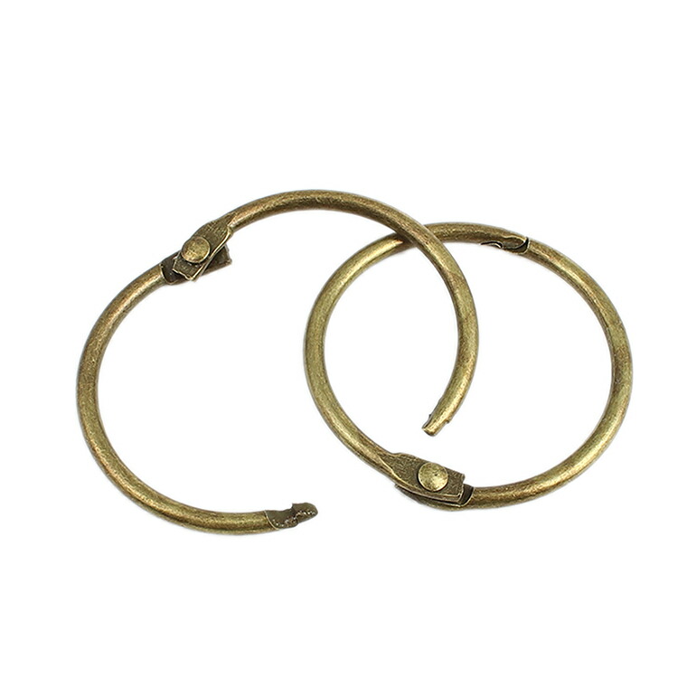 人気No.1/本体 直径37mm 2個入 カードリング 真鍮古美 文具 文房具 事務用品 amazingimoveis.com.br