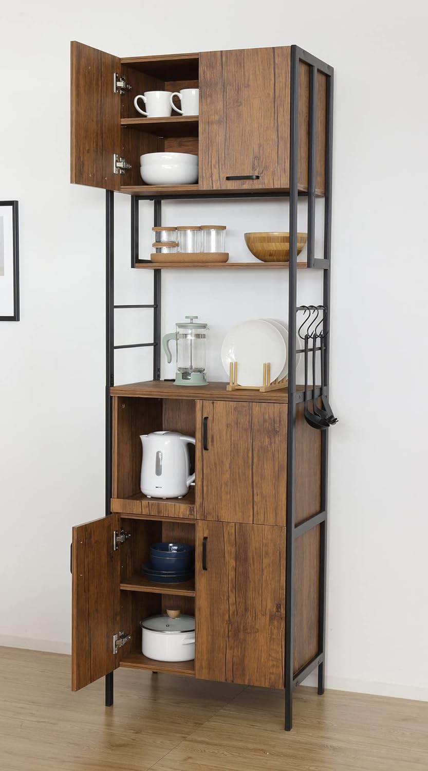 楽天市場】キッチン収納 幅60cm アート食器棚60-200 ヴィンテージ