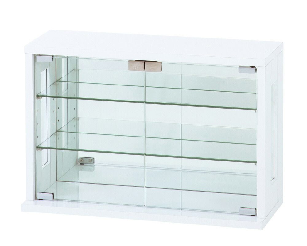 楽天市場】卓上コレクションケース 横型 (ホワイト) (ダークブラウン