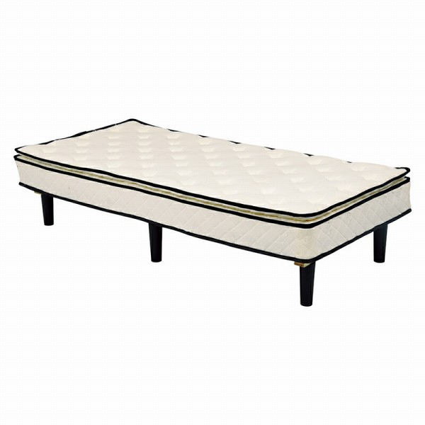 【製造業者直送】萩原 ポケットコイルマットレスベッド KMB-3108WH（白いこと）