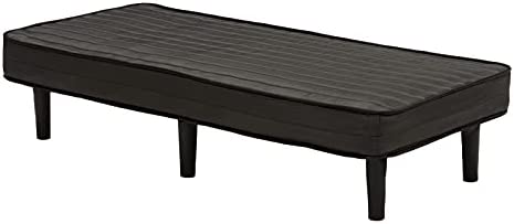 【製造業者直送】萩原 ボンネルコイルマットレスベッド KMB-3105SSS-BK