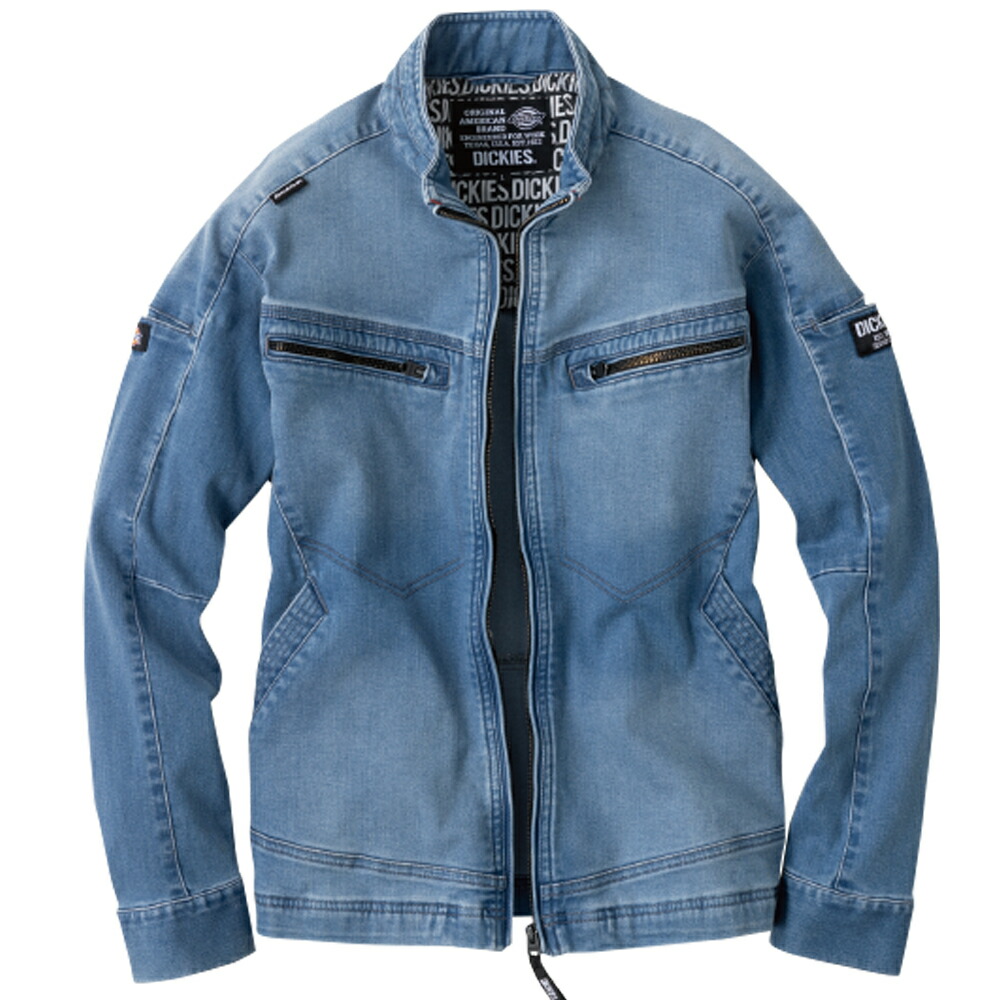 【Dickiesディッキーズ】ストレッチシルキーデニムジャケット　Ｄ２９００　ライトＩＮＤ　ＸＬ