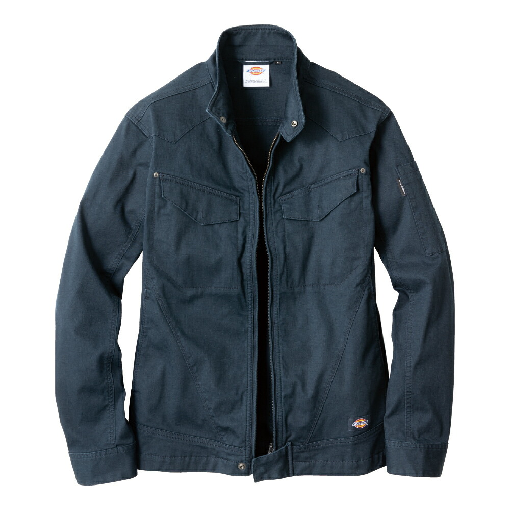 【Dickiesディッキーズ】ストレッチヘリンボーン ジャケット D2910 ネイビー LL