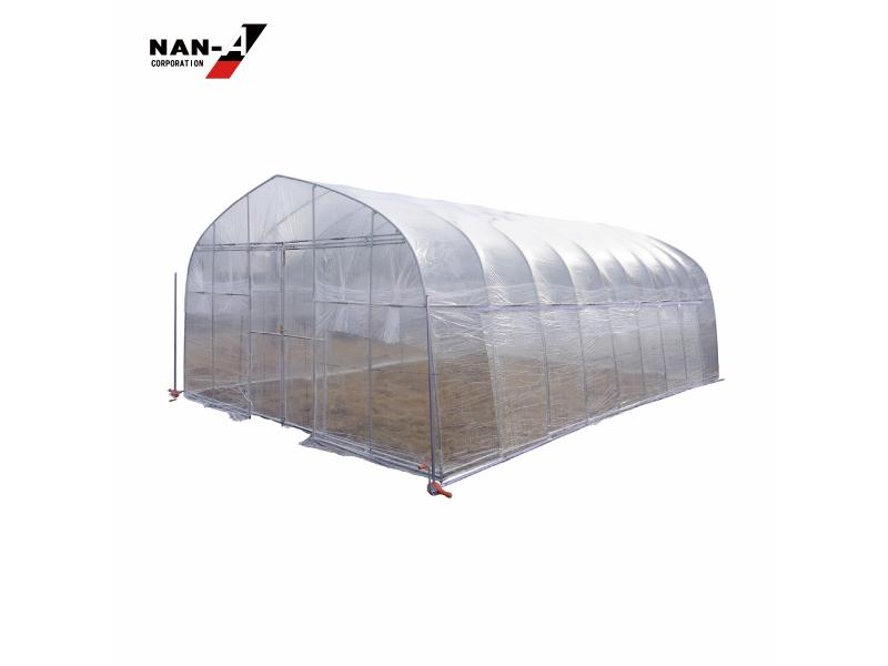 南榮工業 (Nan-a Corporation) 両サイド巻き上げ機付きビニールハウス RSMFH4572 幅4.5×奥行7.2×高さ2.7m 122.7kg セット品 地面埋込タイプ 国産 日本製