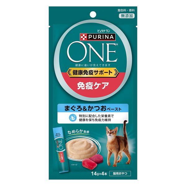 【楽天市場】ピュリナワン(PURINA ONE) 猫 健康免疫サポート 免疫ケア まぐろ＆かつおペースト 56g（14g×4本）：エンチョー