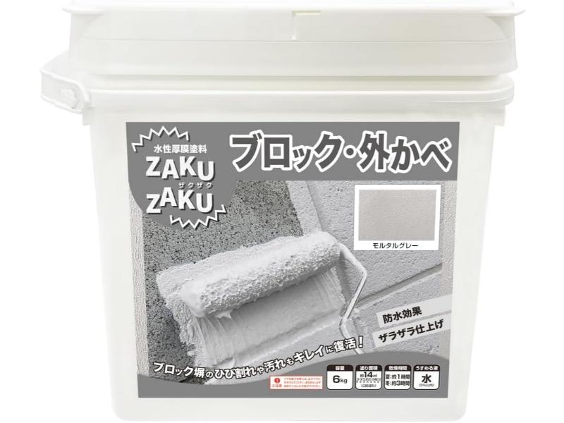 maururu.shopさん専用 楽天市場】塗料 STYLE ZAKUZAKU 6kg モルタルグレー ニッペ