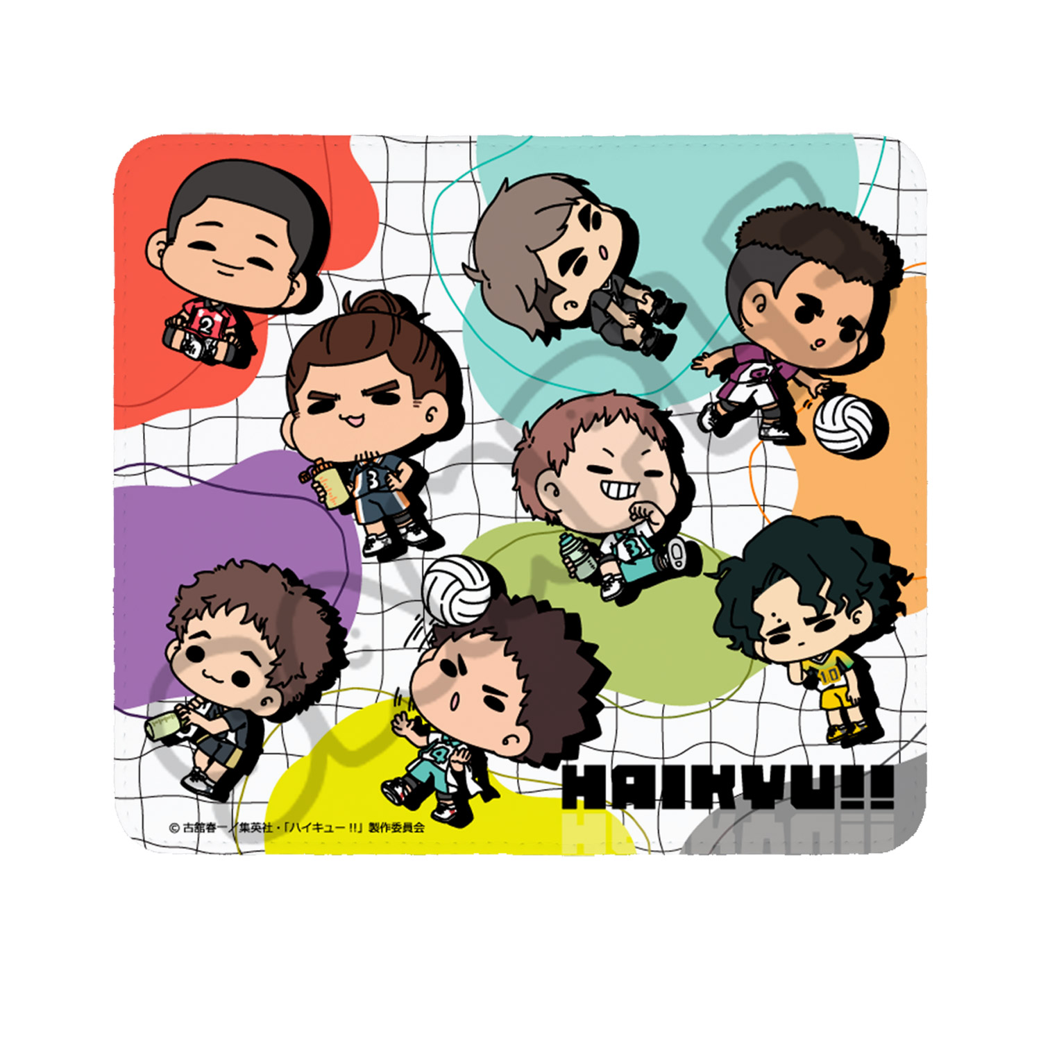 「ハイキュー!!」みんなmochocho化大作戦！第6弾 マウスパッド M-YA(集合) 東峰 旭 岩泉 一 花巻貴大 海 信行 大平獅音 猿杙大和 宮 治 佐久早聖臣 キャラクターグッズ 合皮 フェイクレザー 公認グッズ画像