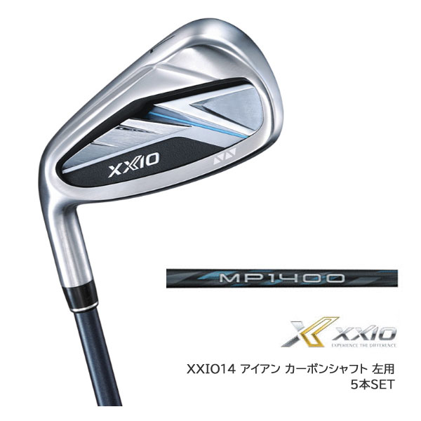 ダンロップ/DUNLOP ゼクシオ/XXIO 14 アイアン 左用 \u003cBR\u003eMP1400 炭素矢がら ゼクシオ14専用手持ち部分とり備える 5本書き割り（#6-9、PW）