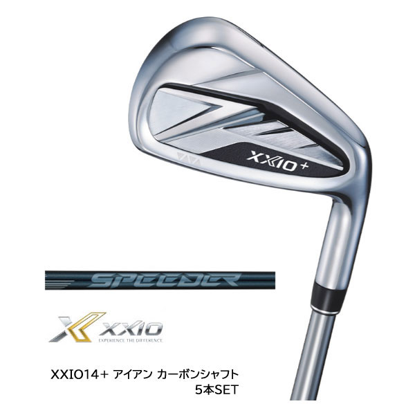 ダンロップ/DUNLOP ゼクシオ/XXIO 14+ アイアン 右用 \u003cBR\u003eSPEEDER NX DST for XXIO 炭素矢がら ツアーベルベットフルラバーグリップとり備える 5本書き割り（#6-9、PW）