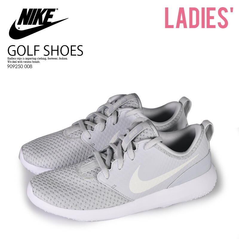 日本未入荷 稀少 過激衆望 レディース ゴルフシューズ Nike ナイキ Roshe G Jr ローシ ジー Womens Golf Shoes 探クレス Pure Platinum Metallic White 薄墨色 白人 008 Endless Trip Endlesstrip 永久旅 貨物輸送無料 希少 大人気 Nike スパイクレス ゴルフシューズ