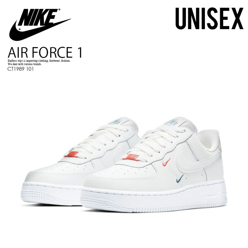 エアフォースワン 希少 Endless 送料無料 ナイキ レディース サイズ Nike ナイキ Wmns 101 希少 大人気 ユニセックス レディース靴 大人気 Air 1 Force 07 Ess ウィメンズ エア フォース ワン スニーカー Summit White Summit White 白 ホワイト 厚底