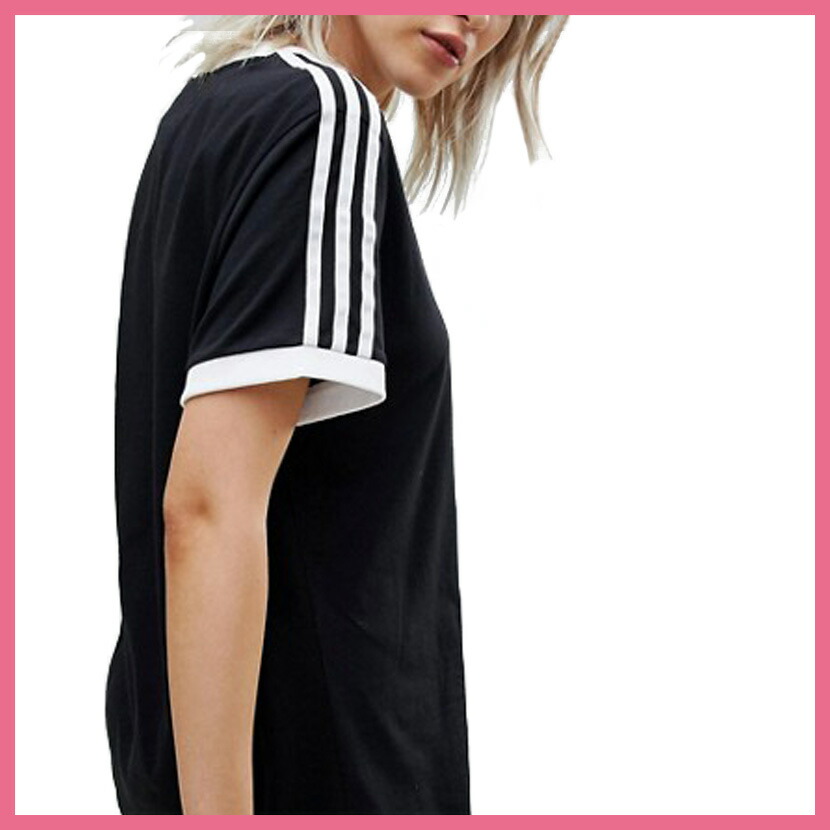 adidas originals damen t-shirt 3 stripes tee cy4751 schwarz adidas originals damen t-shirt 3 stripes tee cy4751 schwarz