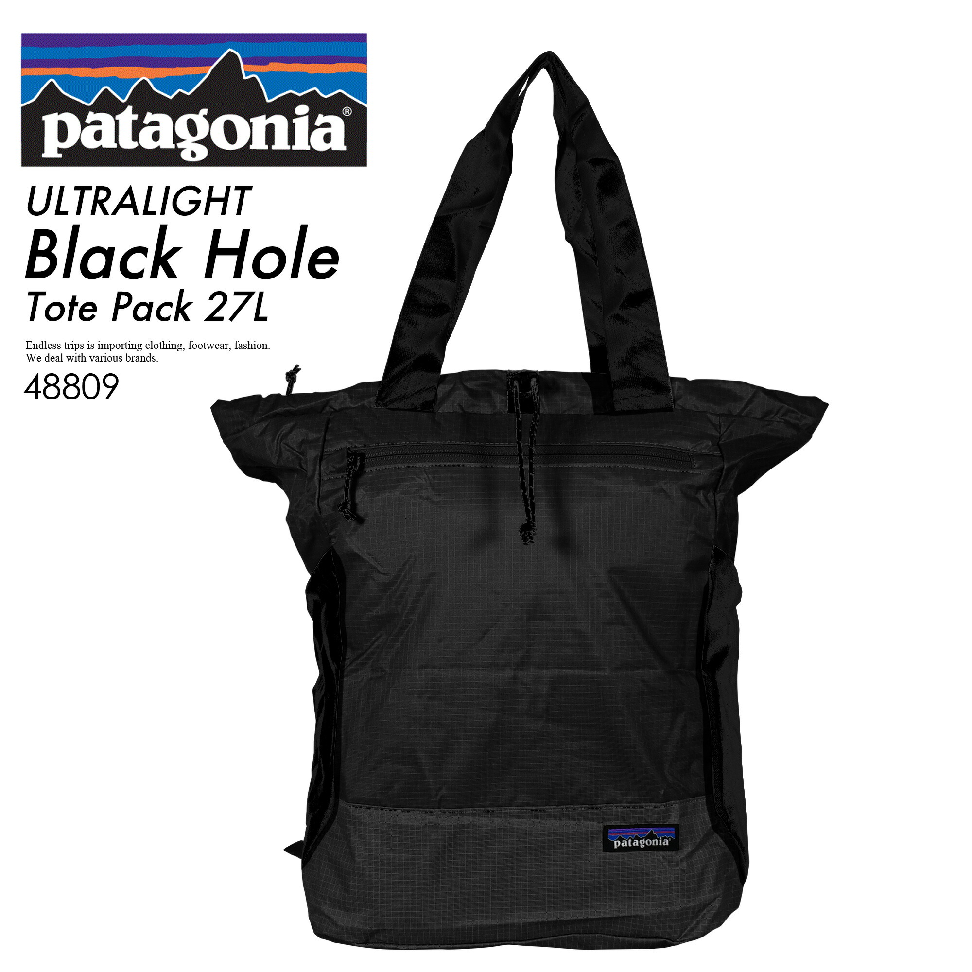 patagonia ブラック トートバッグ　25 fit=scale-down,w=1200