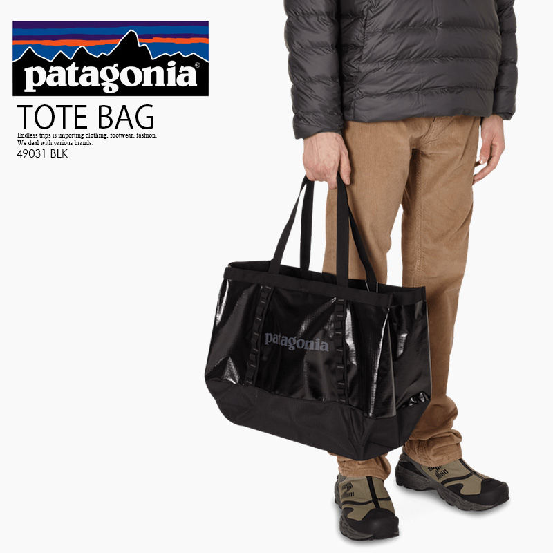 楽天市場 希少 入手困難 Patagonia パタゴニア Black Hole Tote ブラック ホール トート パック ユニセックス トートバッグ Black ブラック Blk Endless Trip 楽天市場店