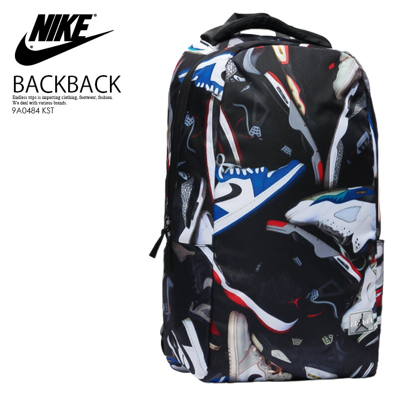 100 の保証 楽天市場 日本未入荷 海外限定 ユニセックス Nike ナイキ Jordan Graphics Backpack ジョーダン グラフィック バックパック メンズ レディース デイパック リュック Black Multi ブラック マルチ 9a0484 Kst Endless Trip Endlesstrip