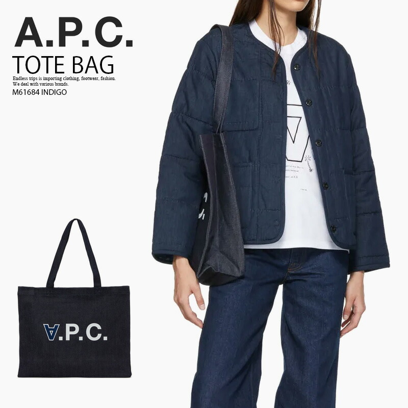A.P.C. ネイビー バック 楽天市場】APC アーペーセー トートバッグ デニムトート デニム