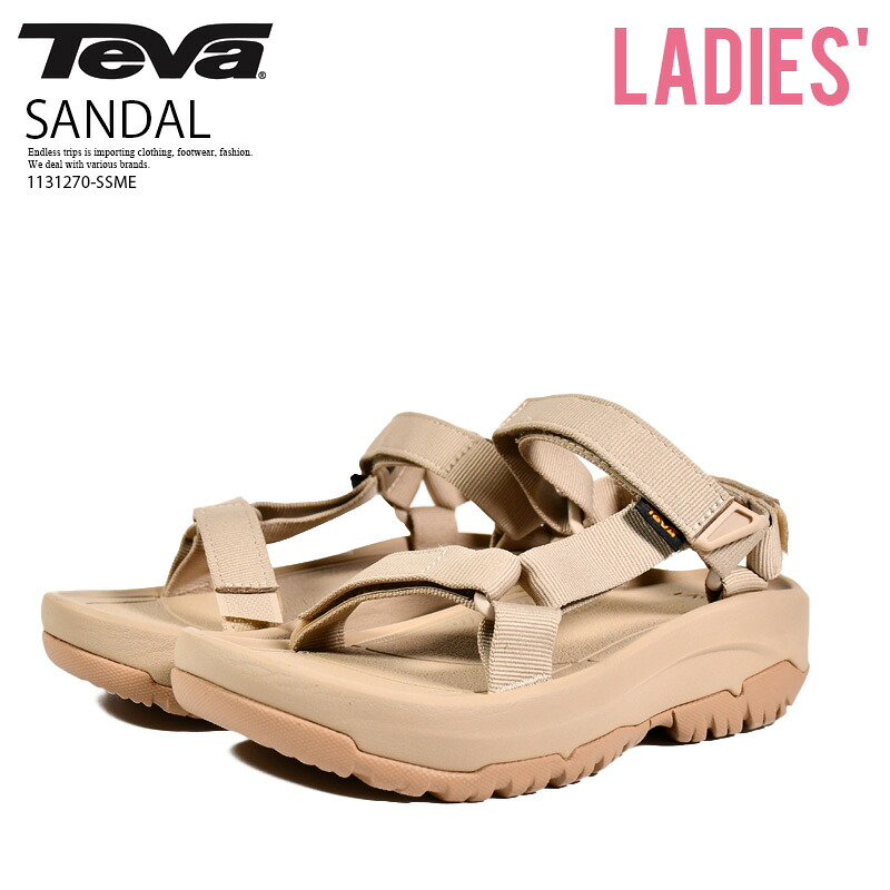 Teva (テバ) W HURRICANE XLT2 AMPSOLE ウィメンズ ハリケーン XLT2 アンプソール レディース ストラップ サンダル 夏 旅行 ビーチ 海 プール スポーツ アウトドア キャンプ カジュアル ストリート 普段使い 重厚 厚底 ベージュ SESAME セサミ 1131270SSME 1131270-SSME n-pd