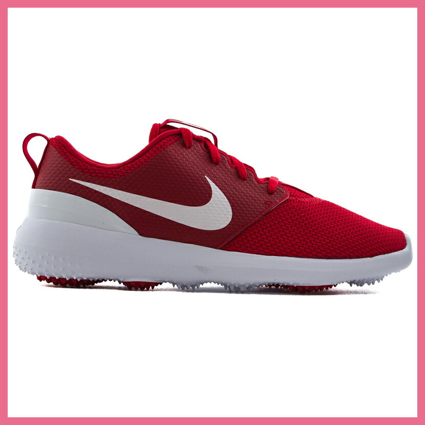 nike roshe red and white