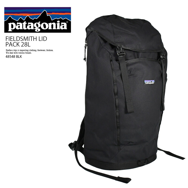 【エントリーでポイント10倍！】patagonia (パタゴニア) FIELDSMITH LID PACK 28L (フィールドスミス・リッド・パック 28L) バックパック リュック デイパック ノートPC対応 通勤 通学 ビジネス カジュアル サステナブルファッション (ブラック) 48548-BLK 48548 BLK R0048｜ENDLESS TRIP 店