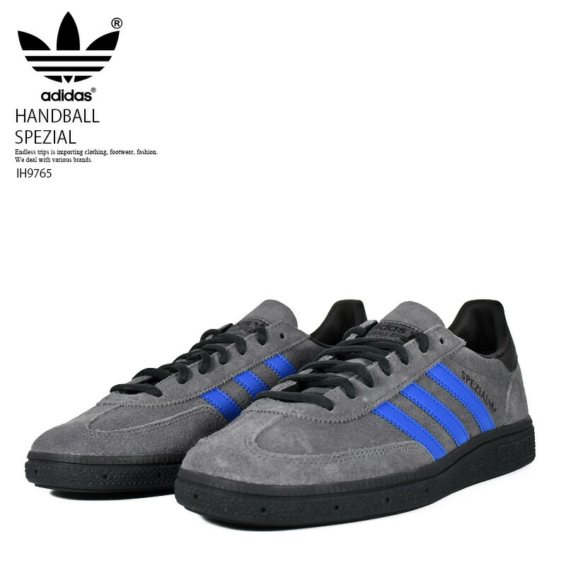 【エントリーで尖んがり10倍！】adidas (アディダス) HANDBALL SPEZIAL (ハンドボール スペツィアル) メンズ 大きさ 置き目撥ねのける スニーカー 中庭続きもの 薄底 置き目労働者階級 ローテク 心地よい 表どおり GREFIV/EQTBLU/CBLACK (薄墨色/青碧/黒いこと) IH9765 R0028