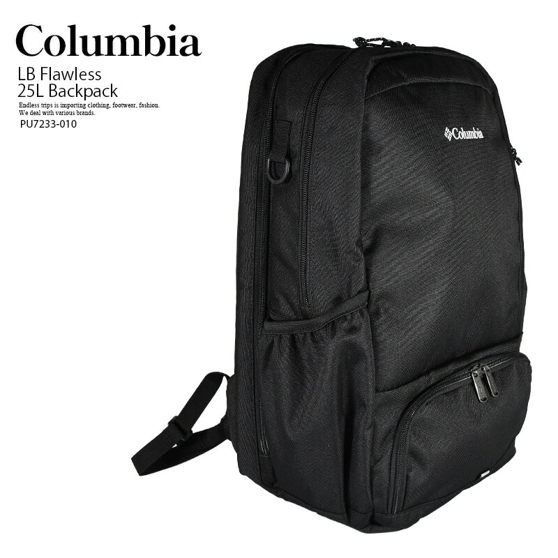 【エントリーで尖んがり10倍！】Columbia (コロンビア) LB Flawless 25L Backpack (LB 流動受け答え 25L うしろ側容器に並べる) 背嚢 2気室 お弁当納める 商行為 通い 通学 事務所 心地好い 分かりやすい ミニマル 普段使い走り (黒いこと) PU7233 010 PU7233-010 R0058 バッグ・小物・ブランド雑貨-バッグ