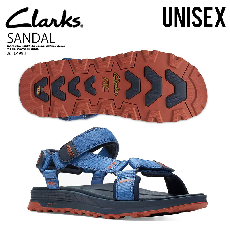 Clarks (クラークス) ATL TREK SEA (ATL トレック シー) ユニセックス メンズ レディース ストラップ ベルト サンダル トレンド ストリート アウトドア ビーチ 海 プール キャンプ カジュアル タウンユース 普段使い 紺 NAVY COMBI (ネイビー コンビ) 26165038 dpd-2