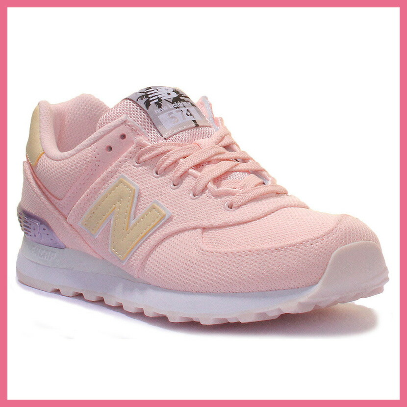 NEW BALANCE (New Balance) 574 MIAMI PALMS SNEAKER Miami palm sneakers SUNRISE GLOCOSMIC SKY (sunrise glow Kozu mixture chi) pink WL574MIB pickup NEW BALANCE (New Balance) 574 MIAMI PALMS SNEAKER Miami palm sneakers SUNRISE GLOCOSMIC SKY (sunrise glow Kozu mixture chi) pink WL574MIB pickup