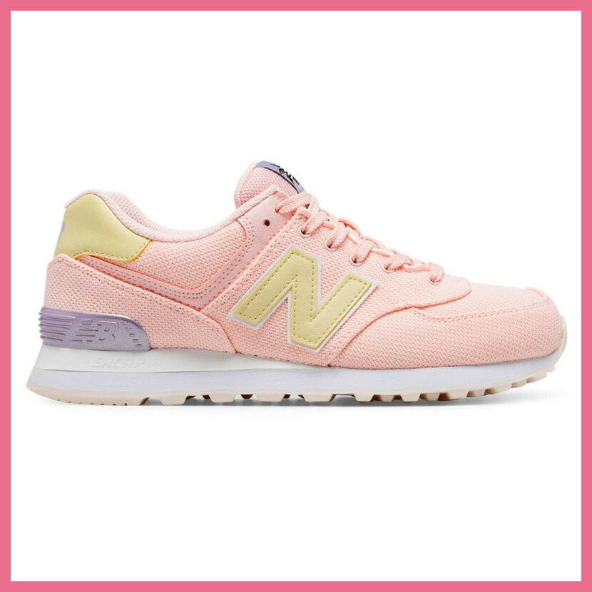 NEW BALANCE (New Balance) 574 MIAMI PALMS SNEAKER Miami palm sneakers SUNRISE GLOCOSMIC SKY (sunrise glow Kozu mixture chi) pink WL574MIB pickup NEW BALANCE (New Balance) 574 MIAMI PALMS SNEAKER Miami palm sneakers SUNRISE GLOCOSMIC SKY (sunrise glow Kozu mixture chi) pink WL574MIB pickup