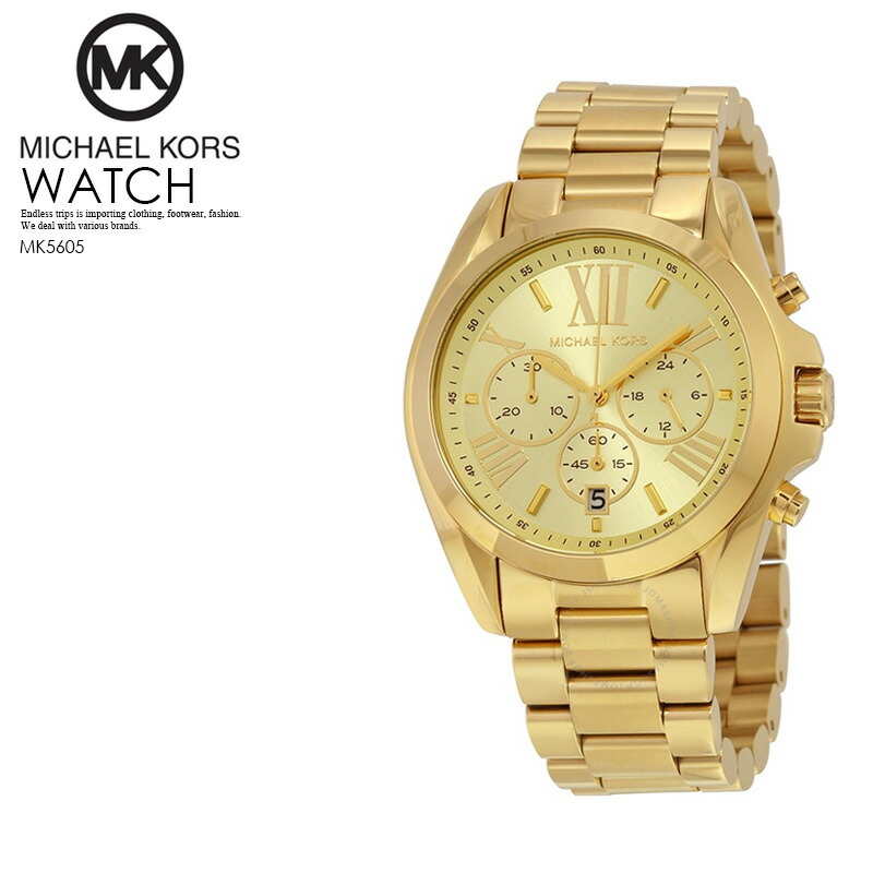 Michael Kors ゴールド クロノグラフ腕時計 MICHAEL KORS - 【新品】マイケルコース 男性メンズ 腕時計