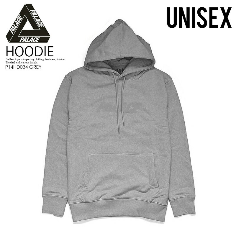 【エントリーでポイント10倍！】【日本未入荷!入手困難!】PALACE SKATEBOARDS(パレス スケートボーズ) JUMBO FERG HOODED SWEATSHIRT (ジャンボ ファーグ フーデッド スウェットシャツ) トップス メンズ パーカー GREY (グレー) P14HD034 GREY エンドレストリップ dpd-3